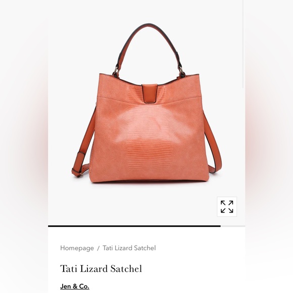 Jen & Co vegan leather peach purse nwot condition flawless - Picture 1 of 12